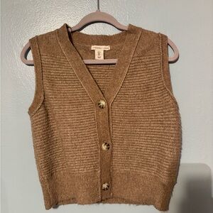 Sincerely Jules Brown Cardigan Sweater V-neck Knit